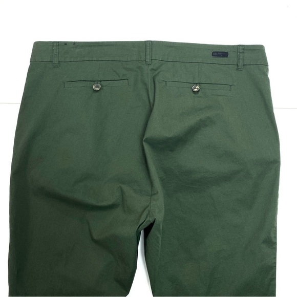 KUT from the kloth Crop Trouser Pants In Dark Olive Green Size 18 - Picture 5 of 8